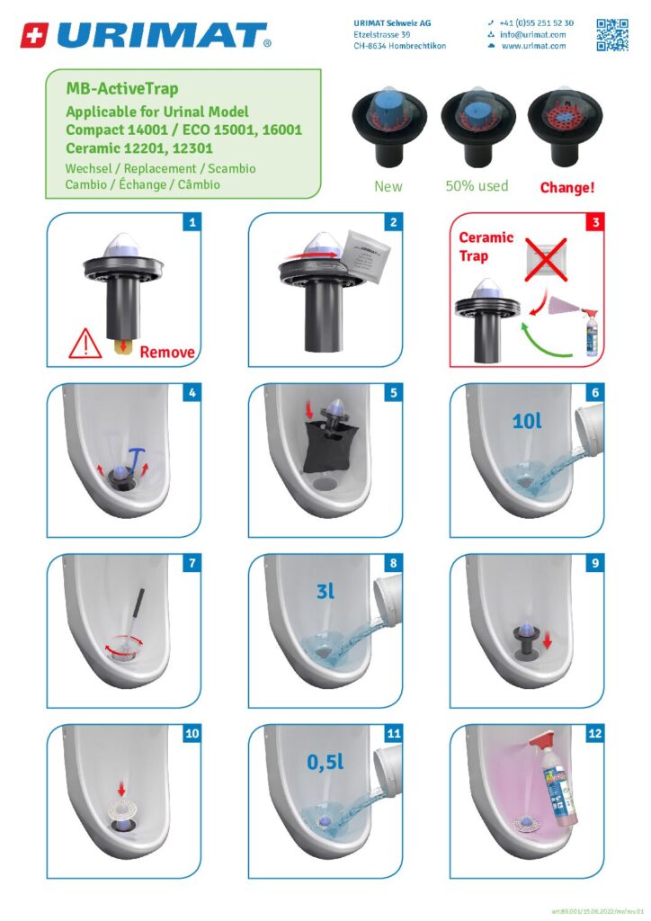 Cartouche – Urinoir Sans Eau Urimat