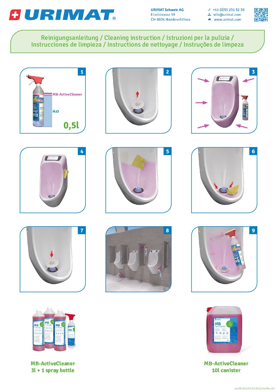 Bidon 10L MB ACTIVE CLEANER